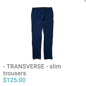Swrve transverse slim trousers